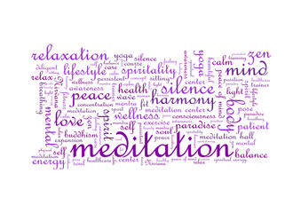 Meditation Tagcloud Banner 1 - 52775642