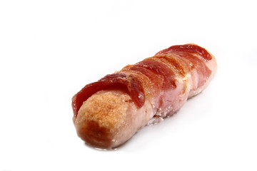 sausage wrapped in bacon