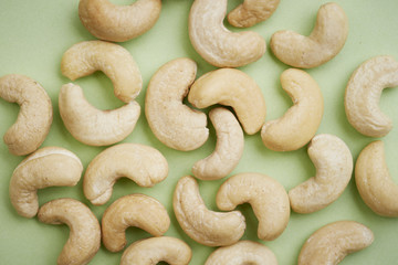 Pile of cashew nuts