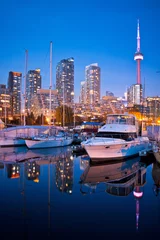 Deurstickers View of Toronto Yacht Club at Toronto harbor © Aqnus