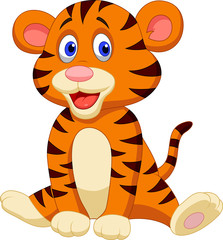 Cute tiger cartoon