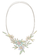 Flowers frame background