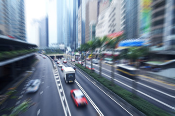 Obraz na płótnie Canvas Hong Kong, busy city highway