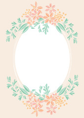 Flowers frame background