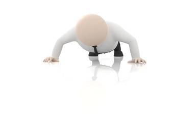 Office scenes (clerk pushed off the floor )