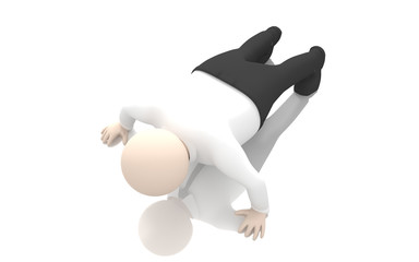 Office scenes (clerk pushed off the floor )