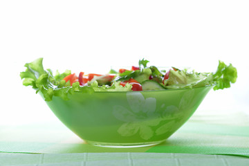 salad with vegetable