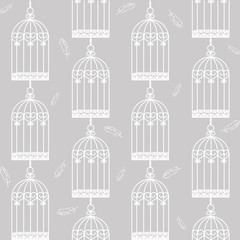 birdcages and feathers