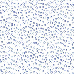 Seamless pattern with hand drawn circles