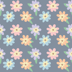 Seamless pattern of flower background