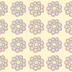 Seamless pattern of flower background