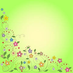 Fototapeta na wymiar Background with flowers