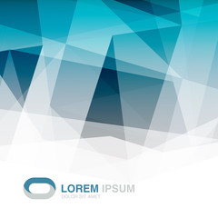 Abstract triangles background with space for symbol and text. Ve