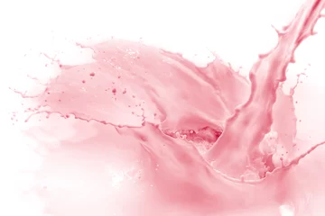 Photo sur Aluminium Milk-shake strawberry milk splash
