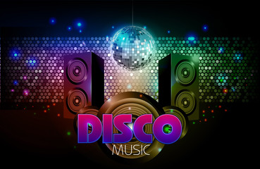 Disco abstract background