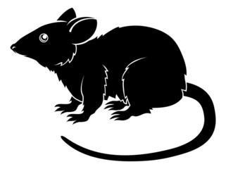 Stylised rat illustration