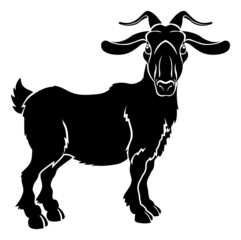 Stylised goat illustration