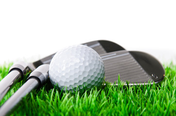 closeup einer golfausrüstung