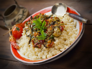 Cous cous con verdure - Cous cous with vegetables