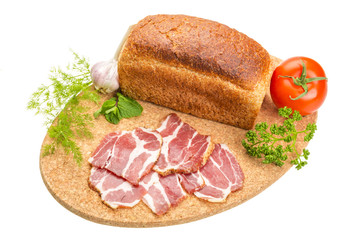 Bacon with vegetables