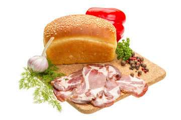 Bacon with vegetables