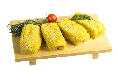 Frozen chicken cutlets