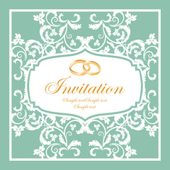 vector design of wedding invitation