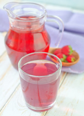 Fototapeta na wymiar strawberry juice