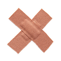 First aid plaster isolated on white background