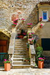 Part of the house in the town of Grado, Italy - obrazy, fototapety, plakaty