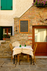 Part of the house and restaurant in Grado, Italy