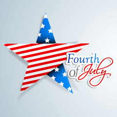 4th of July, American Independence Day background with star in n