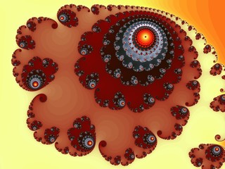 Brown patterned fractal