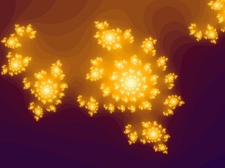 Yellow patterned fractal