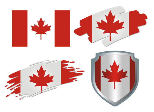 various Flags Canada