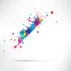 Abstract background with splash
