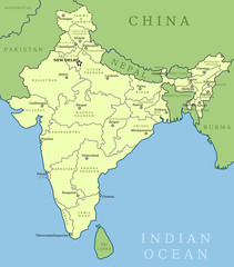 Fototapeta premium India map