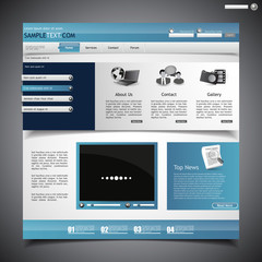 blue business website