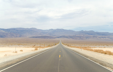American road in desert