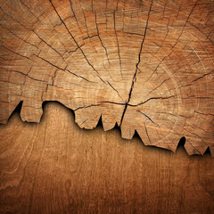 cracked wood board