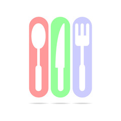 kitchen web set sign icon