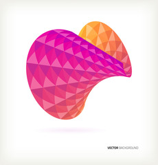 Background of multicolored triangles