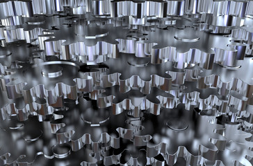 Gear wheels background