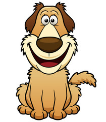 Vector illustration of Cartoon Dog