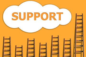 Support,wordding about success of business