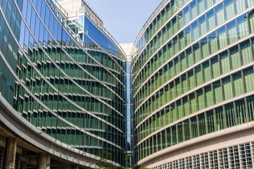 Modern office buildings in Milan (Italy)