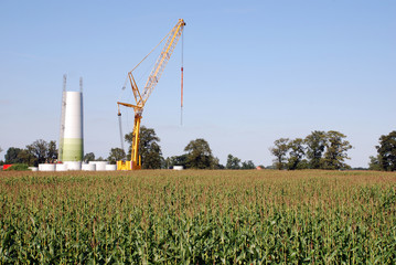 Fototapeta premium Construction windturbine