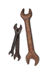 old rusty wrench