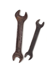 old rusty wrench