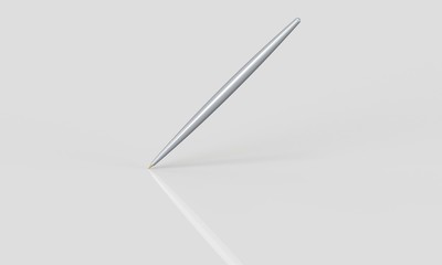 an elegant silver and gold pen